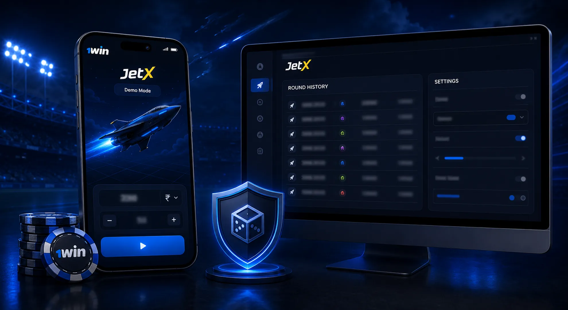 1win JetX bet flight and cash-out mechanics