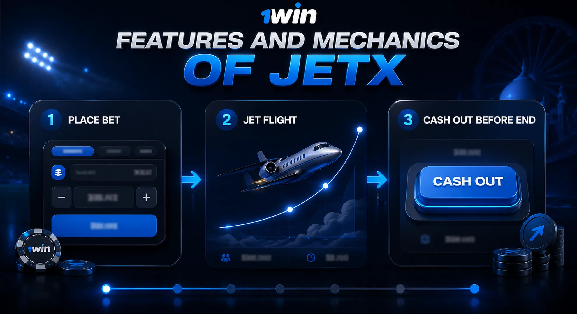 1win JetX demo mode and history on mobile in India