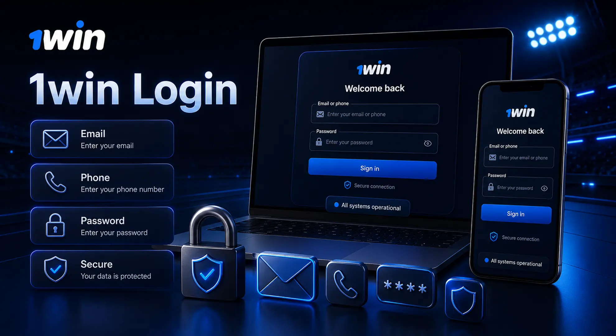 1win login India desktop mobile app and account security guide