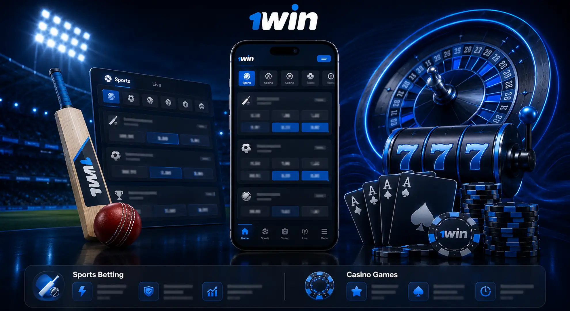 1win India platform overview with casino sportsbook app and INR payments